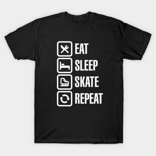 Eat sleep figure ice skate repeat T-Shirt